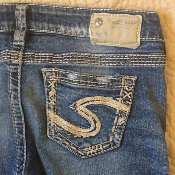 SILVER Tuesday Low Capri Jeans size 29 - Picture 10 of 14